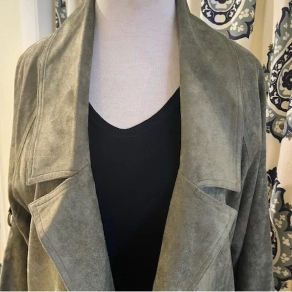 Ivy Jane Faux Suede Jacket sz XL - Picture 11 of 15